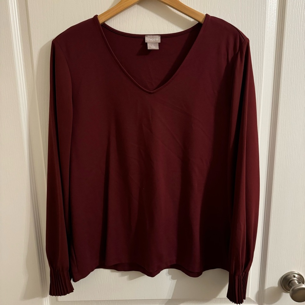 Chico’s Women's Burgundy Top
